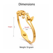 Floral Butterfly Grace Bangle