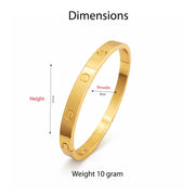 Classic Luxe Screw Motif Bangle