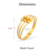 Golden Orbit Ball Bangle