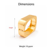 Aurelia Broad Gold Statement Bangle
