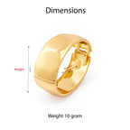 Solara Sculpted Gold Bangle