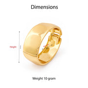 Solara Sculpted Gold Bangle