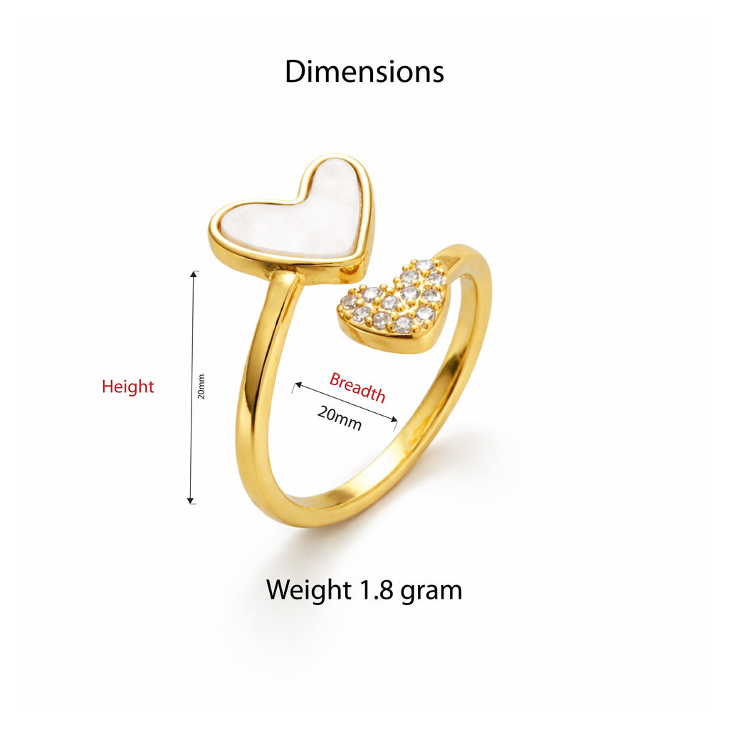 Eternal Love Double Heart Ring