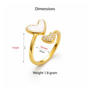 Eternal Love Double Heart Ring