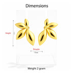 Golden Petal Bloom Earrings