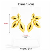 Golden Petal Bloom Earrings