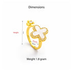 Golden Clover Grace Open Ring