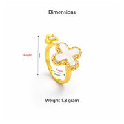 Golden Clover Grace Open Ring