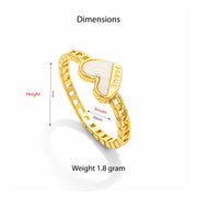 Aurielle Heart Halo Ring