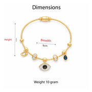 Evil Eye Charm Bangle