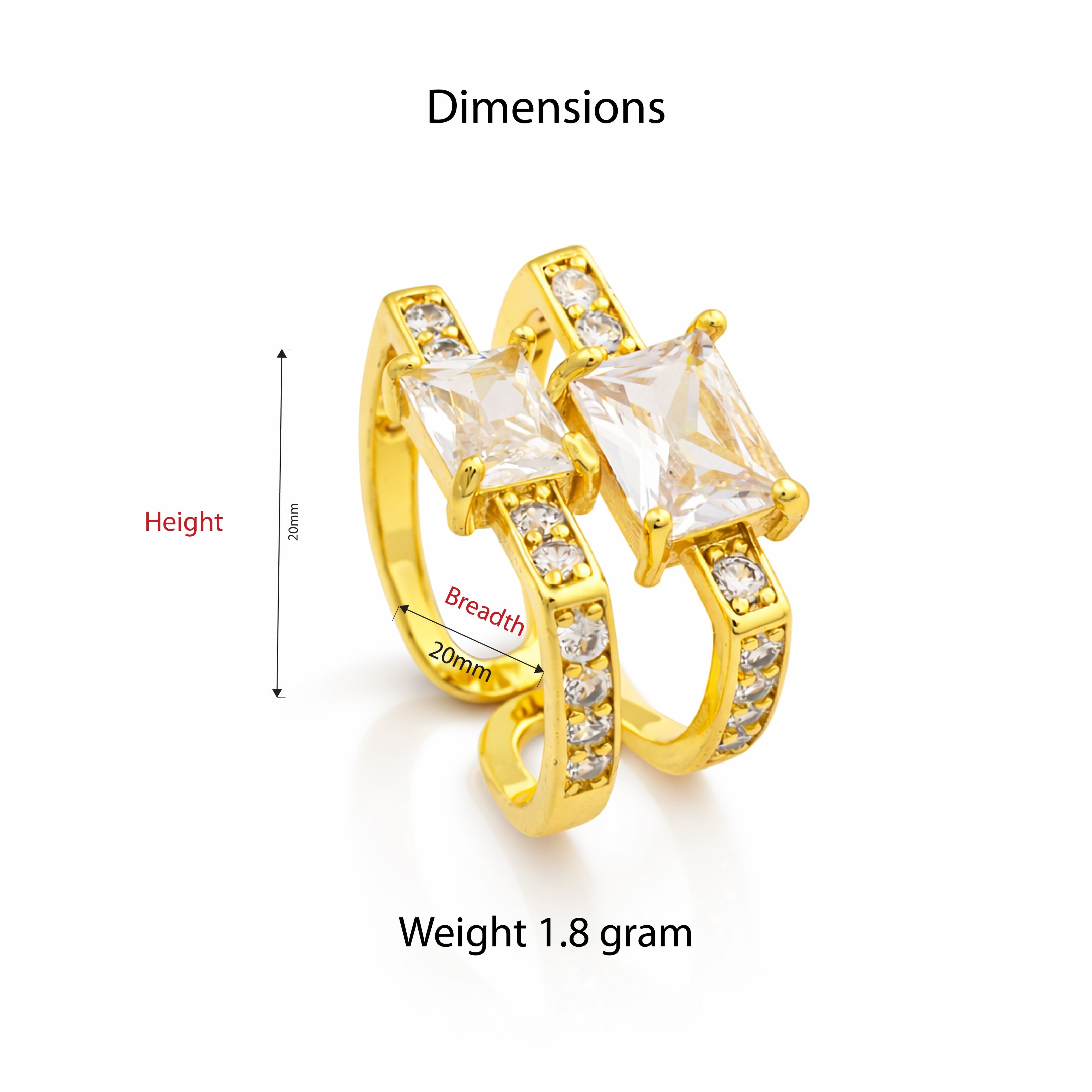 Dual Gleam Adjustable Ring