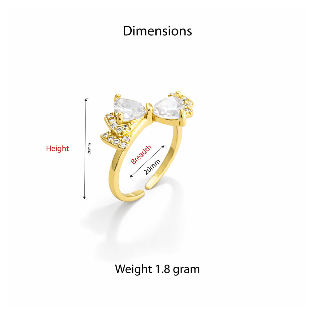 Aurora Bow Adjustable Ring