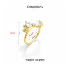 Aurora Bow Adjustable Ring