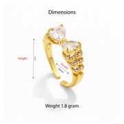Celeste Bow Crystal Ring