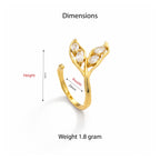 Celeste Petal Adjustable Ring