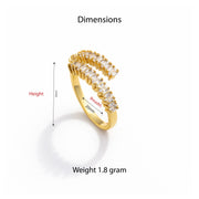 Twin Row Spark Adjustable Ring