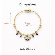 IRA Golden Aura Evil Eye Bangle