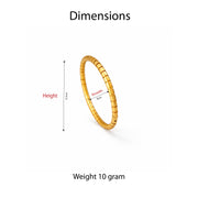 Celeste Textured Gold Bangle