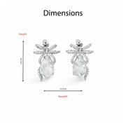 Crystal Grace Bow Earrings