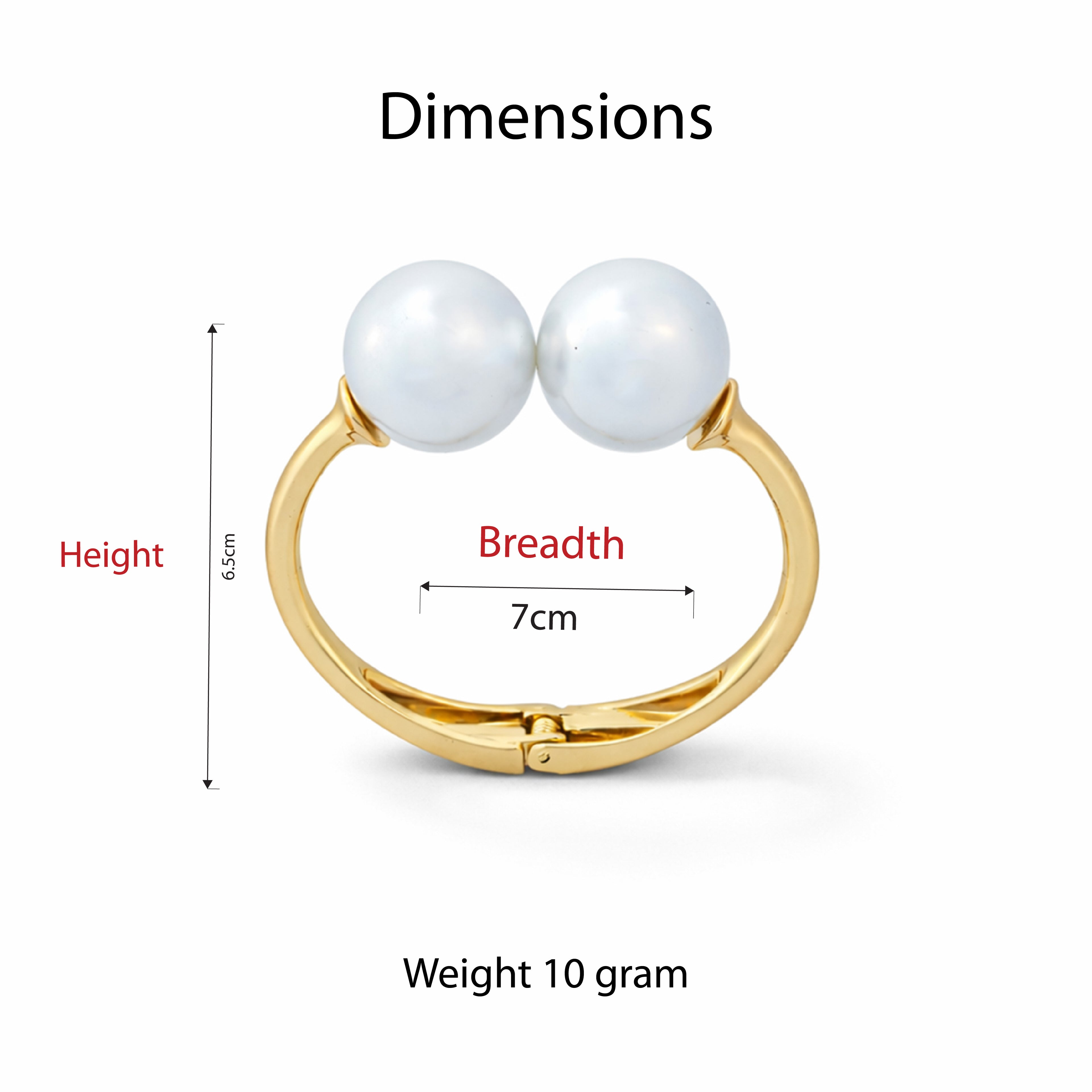 Majestic Dual Pearl Bangle