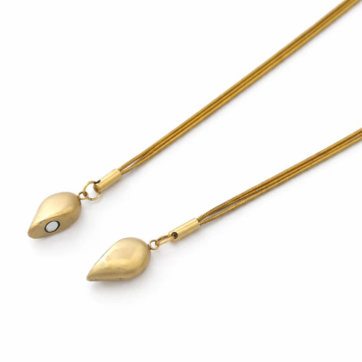 Ruby Glow Minimalist Pendant Necklace